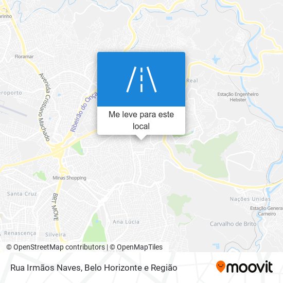 Rua Irmãos Naves mapa