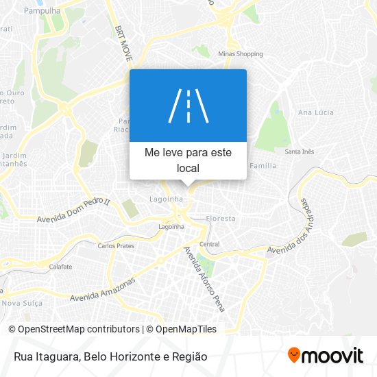 Rua Itaguara mapa