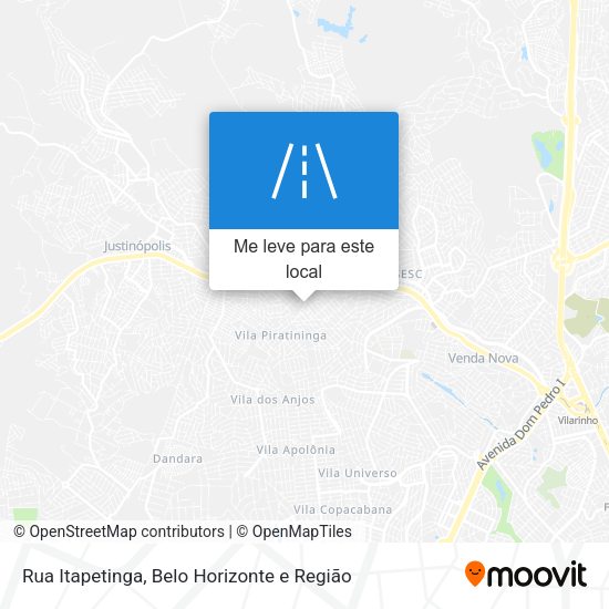 Rua Itapetinga mapa