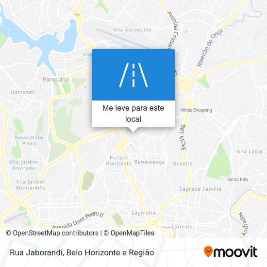 Rua Jaborandi mapa