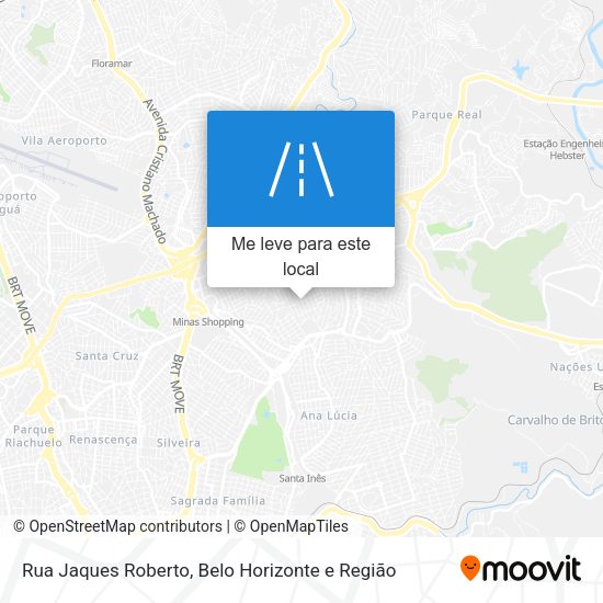 Rua Jaques Roberto mapa