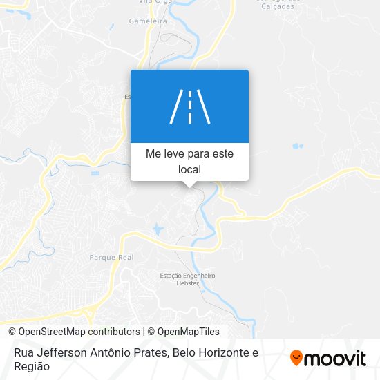 Rua Jefferson Antônio Prates mapa