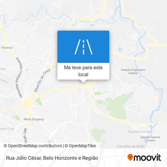 Rua Júlio César mapa