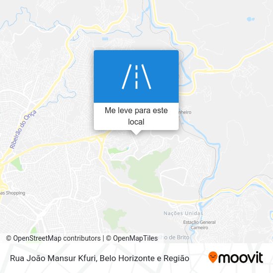 Rua João Mansur Kfuri mapa