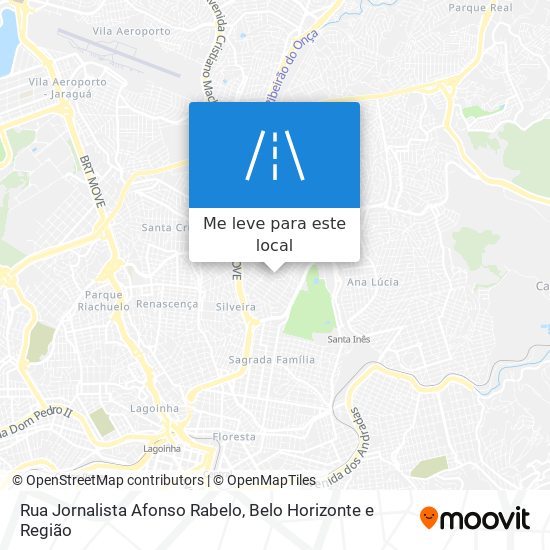 Rua Jornalista Afonso Rabelo mapa