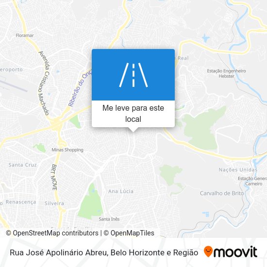 Rua José Apolinário Abreu mapa