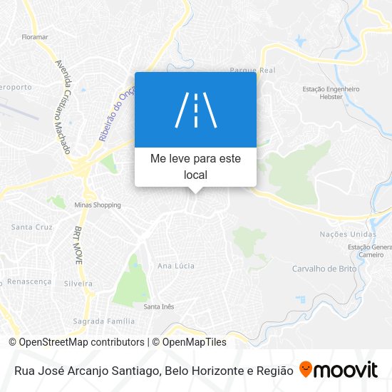Rua José Arcanjo Santiago mapa