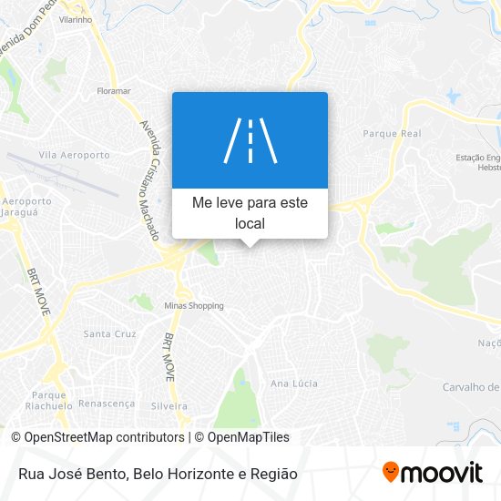 Rua José Bento mapa
