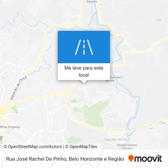 Rua José Rachel De Pinho mapa