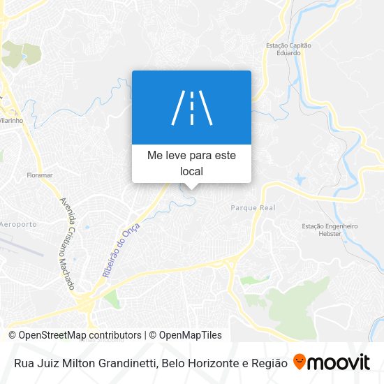 Rua Juiz Milton Grandinetti mapa