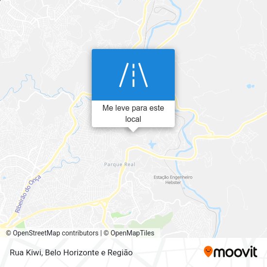 Rua Kiwi mapa