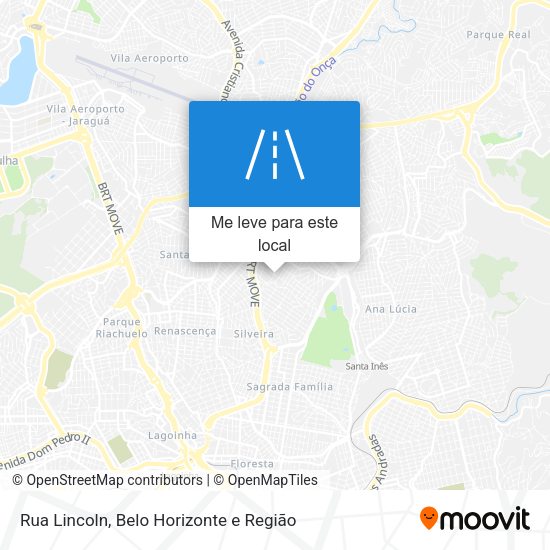 Rua Lincoln mapa