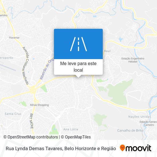Rua Lynda Demas Tavares mapa
