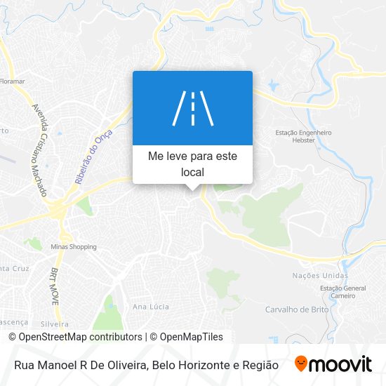 Rua Manoel R De Oliveira mapa