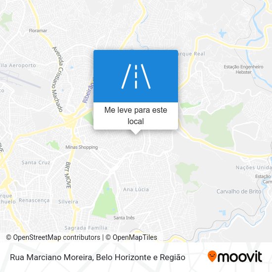 Rua Marciano Moreira mapa