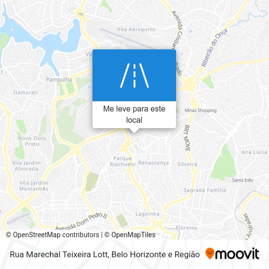 Rua Marechal Teixeira Lott mapa