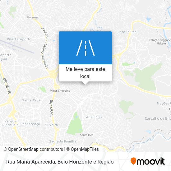 Rua Maria Aparecida mapa