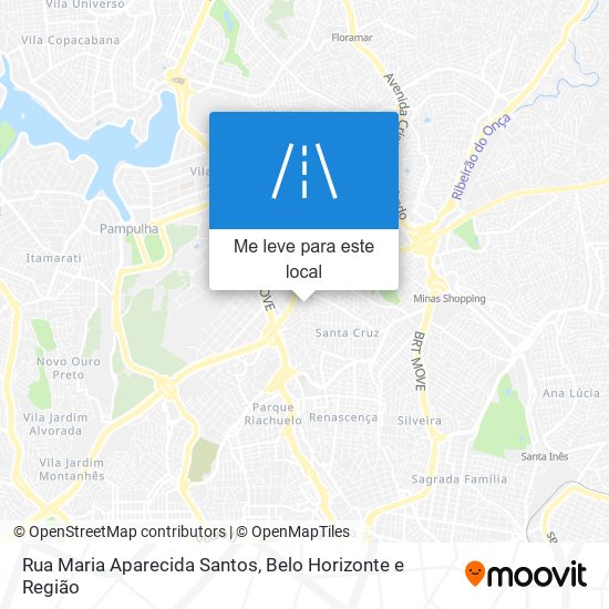 Rua Maria Aparecida Santos mapa