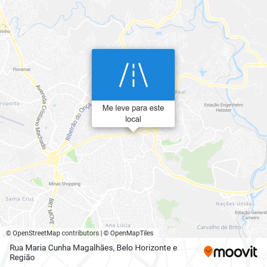 Rua Maria Cunha Magalhães mapa