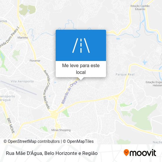 Rua Mãe D'Água mapa