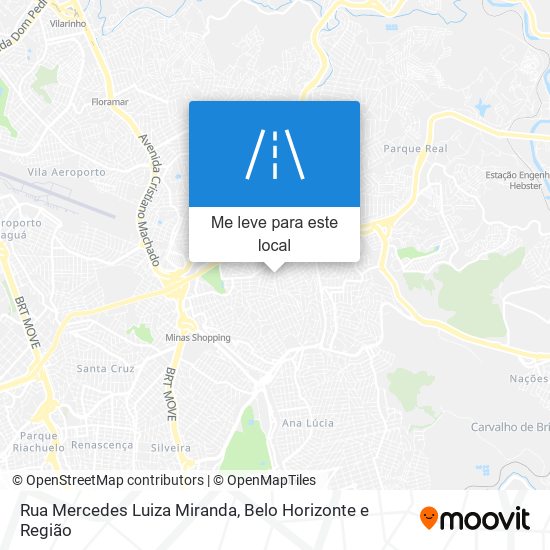 Rua Mercedes Luiza Miranda mapa