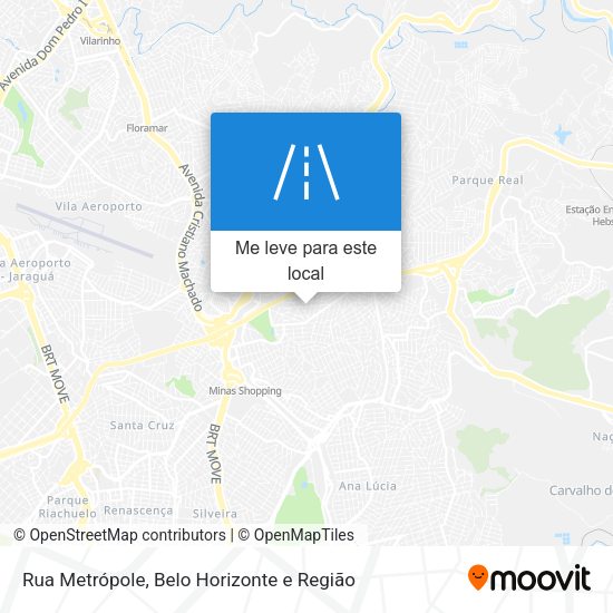 Rua Metrópole mapa