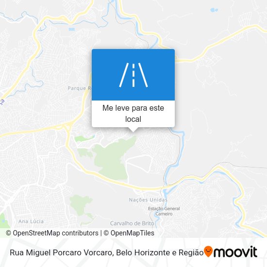 Rua Miguel Porcaro Vorcaro mapa