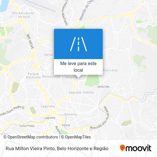 Rua Milton Vieira Pinto mapa