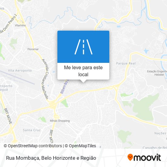 Rua Mombaça mapa