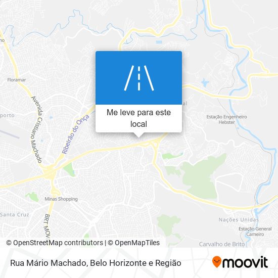 Rua Mário Machado mapa