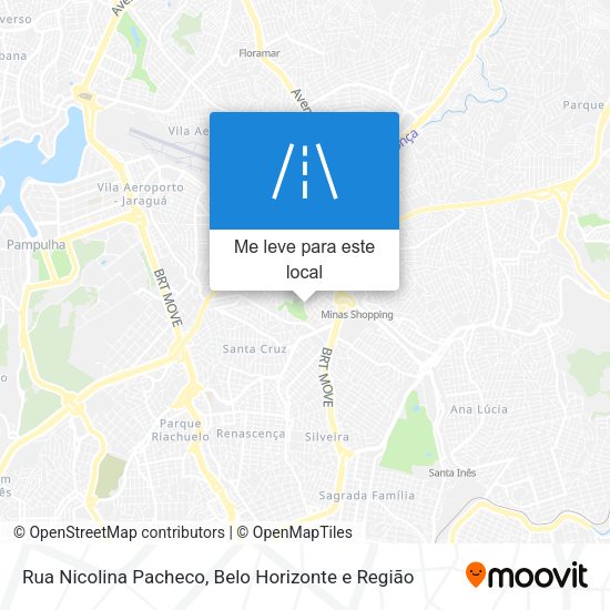 Rua Nicolina Pacheco mapa