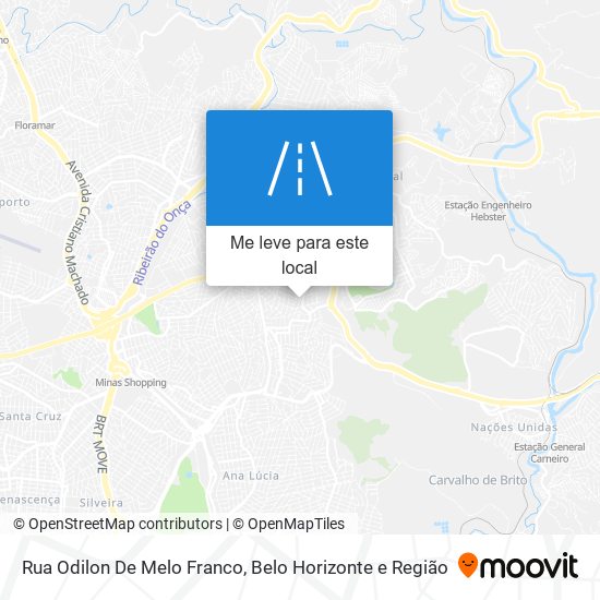 Rua Odilon De Melo Franco mapa