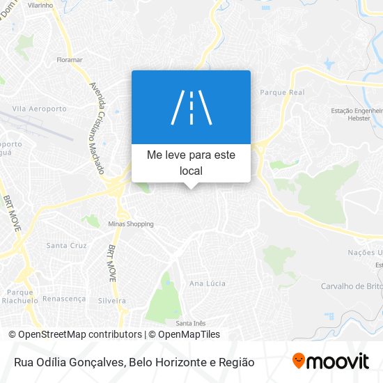 Rua Odília Gonçalves mapa