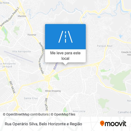 Rua Operário Silva mapa