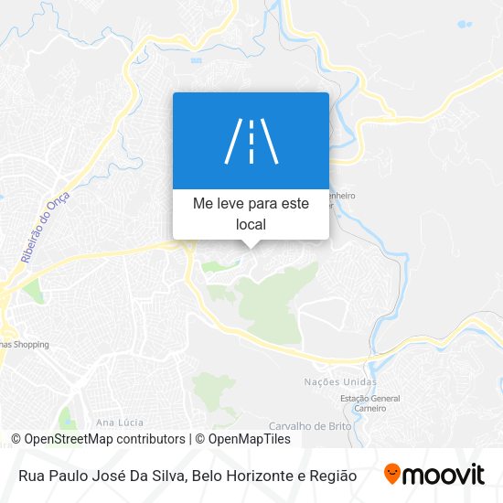 Rua Paulo José Da Silva mapa