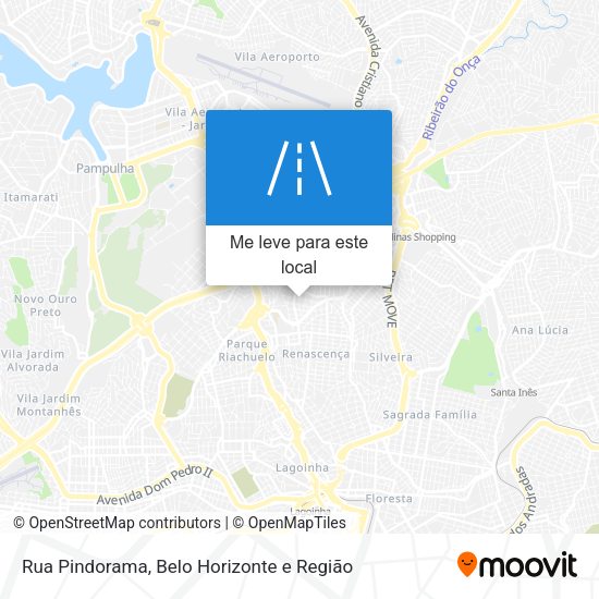 Rua Pindorama mapa