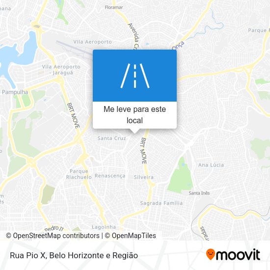 Rua Pio X mapa