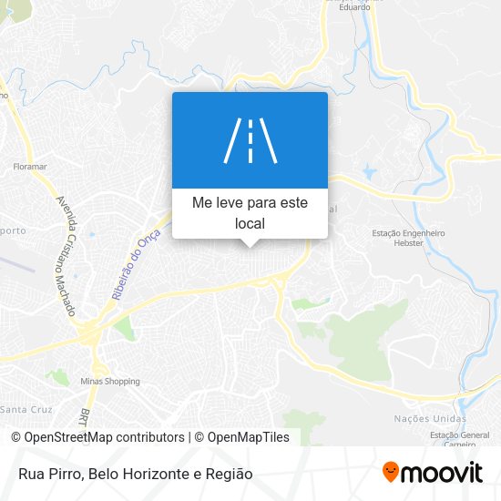 Rua Pirro mapa