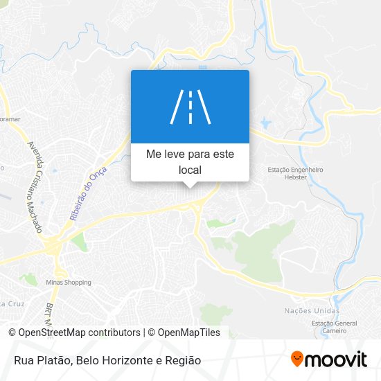 Rua Platão mapa