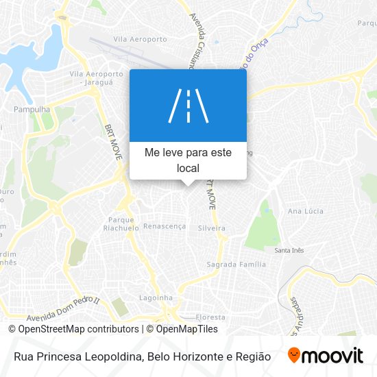 Rua Princesa Leopoldina mapa