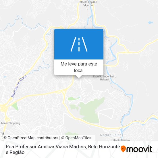 Rua Professor Amílcar Viana Martins mapa