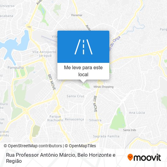 Rua Professor Antônio Márcio mapa