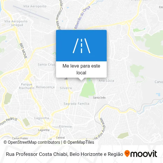 Rua Professor Costa Chiabi mapa