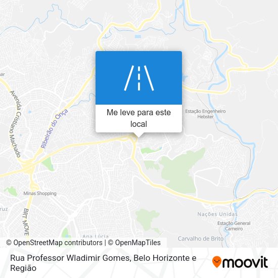 Rua Professor Wladimir Gomes mapa