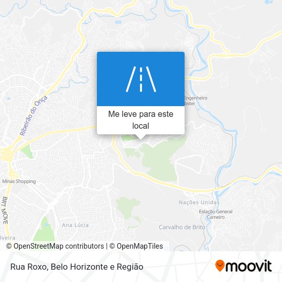 Rua Roxo mapa