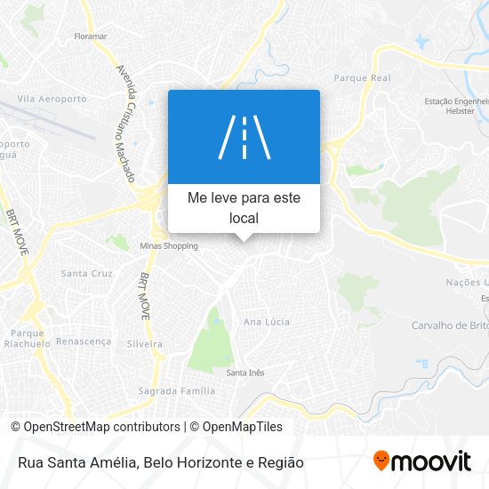 Rua Santa Amélia mapa