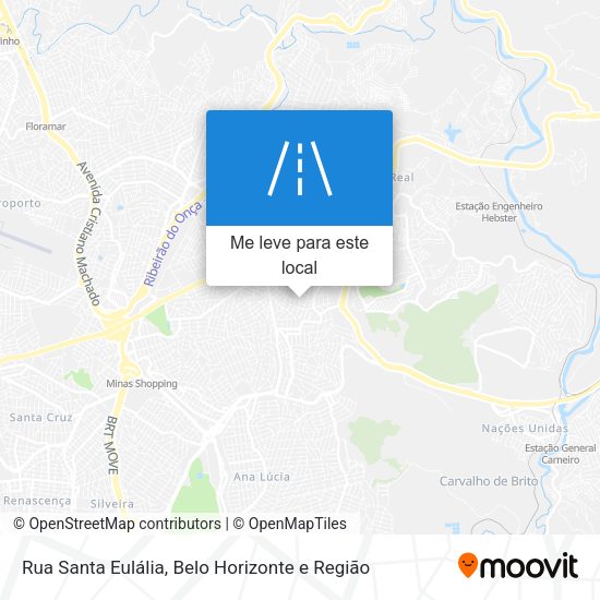 Rua Santa Eulália mapa