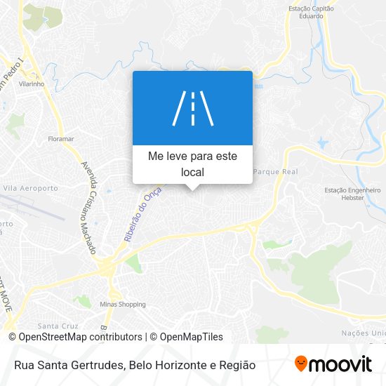 Rua Santa Gertrudes mapa