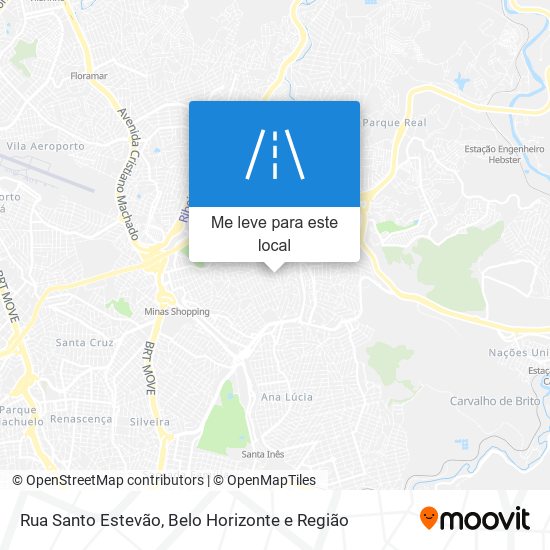 Rua Santo Estevão mapa