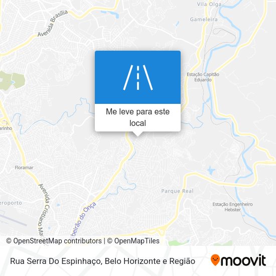 Rua Serra Do Espinhaço mapa